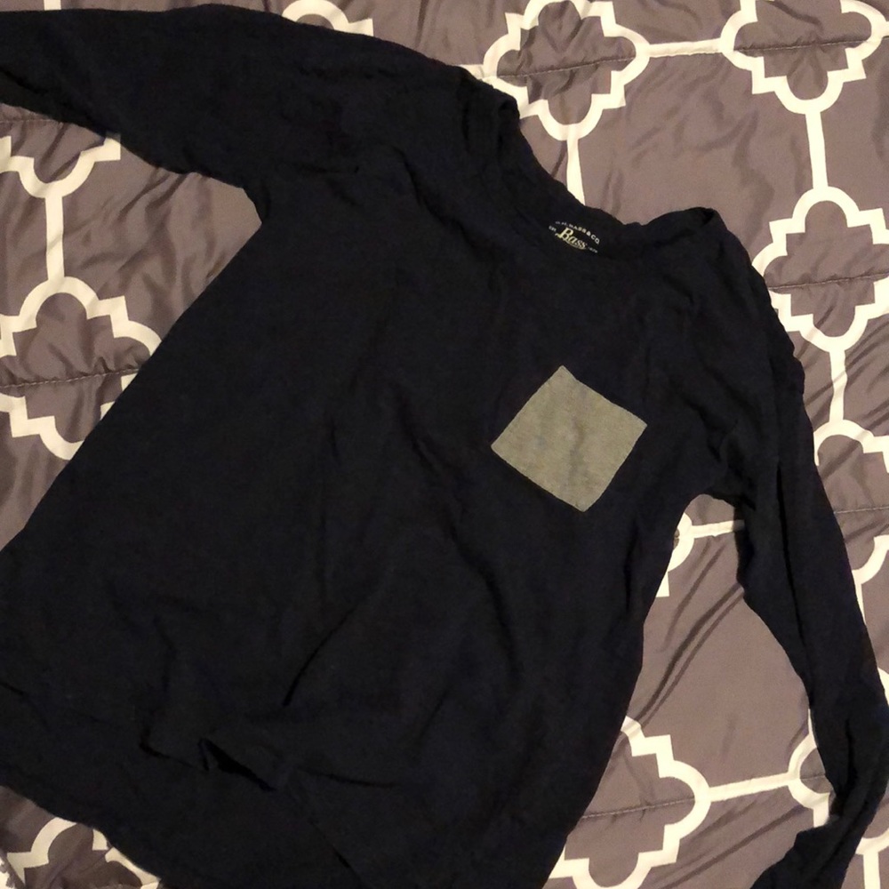 Long sleeve blue tee